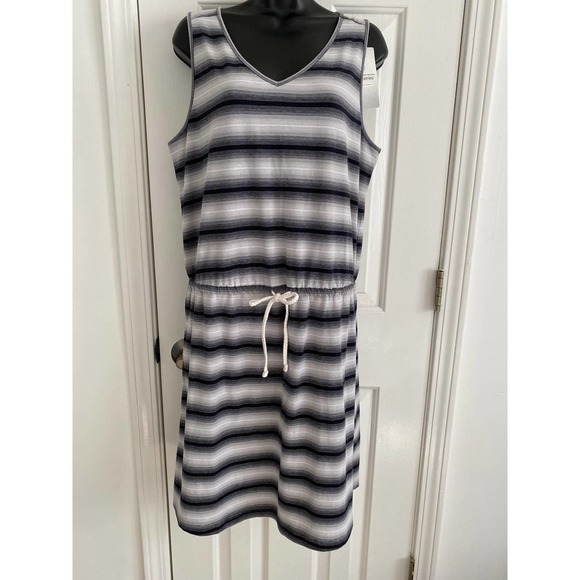 Gander Mountain Sleeveless Knit Dress Large Drawstring Waist NWT - Picture 1 of 9